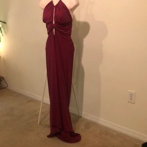 Lycra beach dress / coverups size medium maxi brand new burgundy